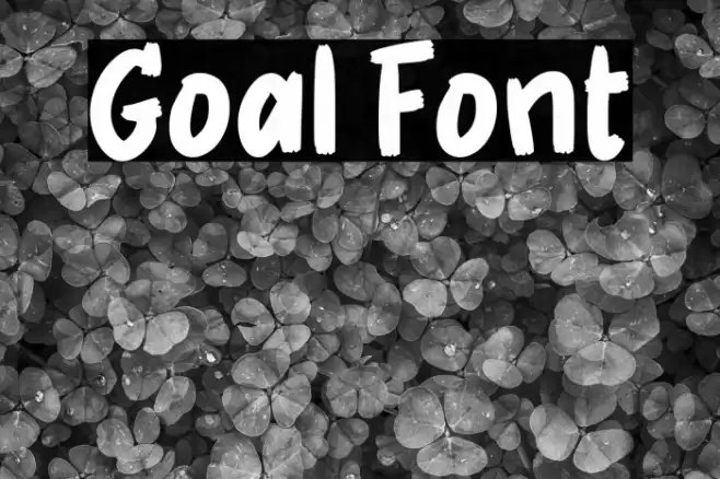 Goal Font examples