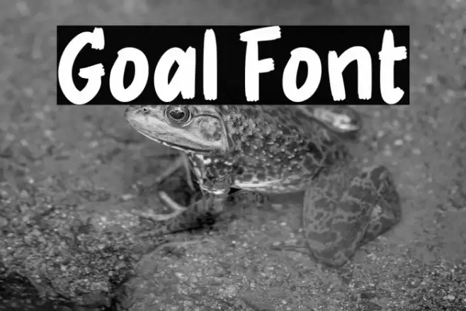 Goal Font examples