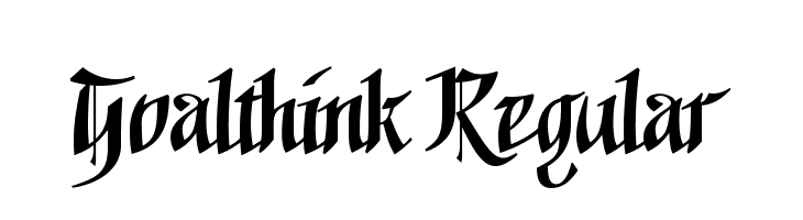 Goalthink Regular  Descarca Fonturi Gratis
