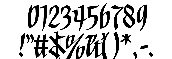Goalthink Regular Font OTHER CHARS