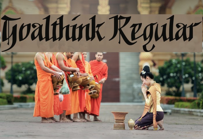 Goalthink Regular Font examples