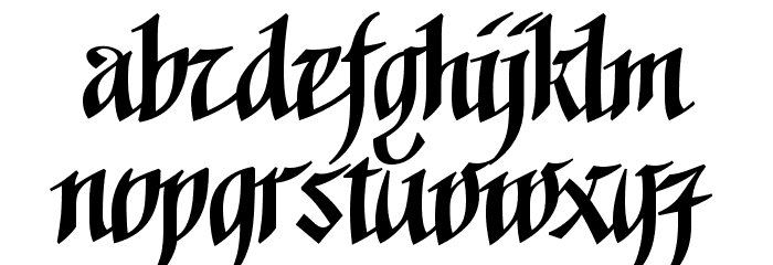 Goalthink Regular Font LOWERCASE