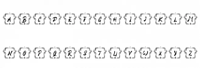Goan Chinese Monogram Regular Шрифта ВЕРХНИЙ