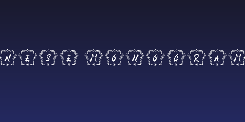 Goan Chinese Monogram Regular Social Header