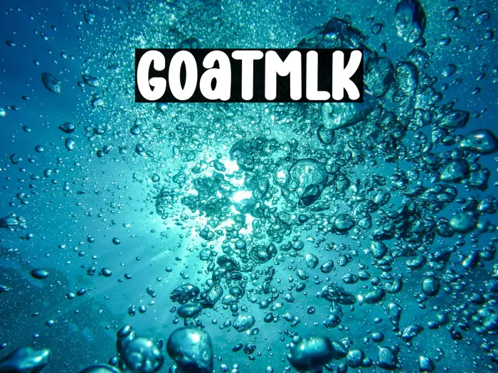 Goat Milk Example 2