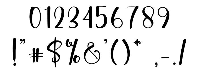 Goat Font OTHER CHARS