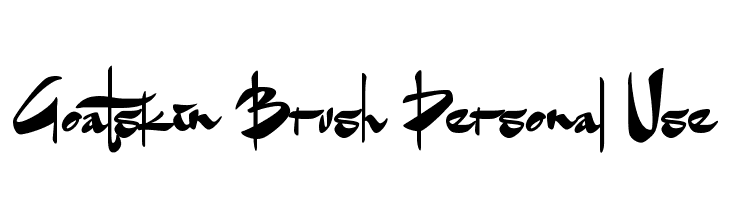 Goatskin Brush Personal Use  免费字体下载