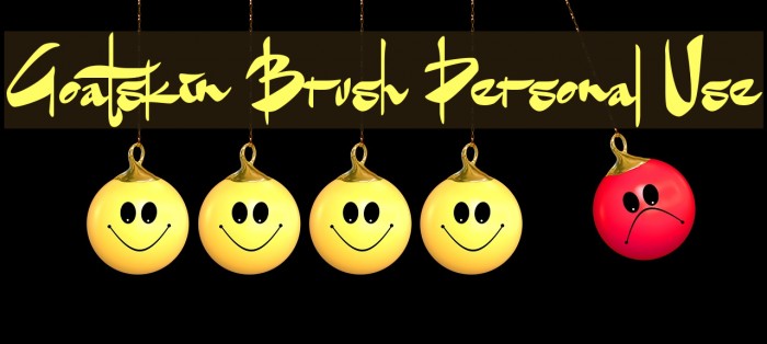 Goatskin Brush Personal Use Font examples