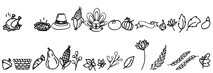 Gobbie Dingbats Font LOWERCASE