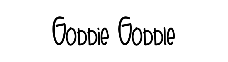 Gobbie Gobble  नि: शुल्क फ़ॉन्ट्स डाउनलोड