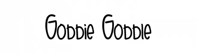 Gobbie Gobble  Fuentes Gratis Descargar