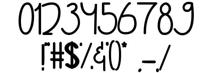 Gobbie Gobble Font OTHER CHARS