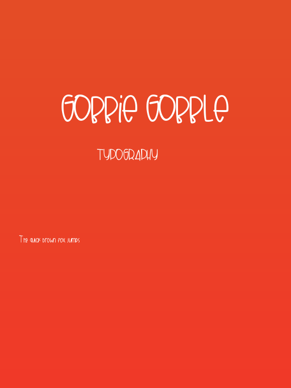 Gobbie Gobble Poster