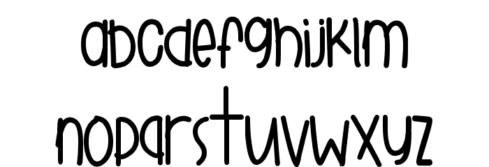 Gobbie Gobble Font LOWERCASE