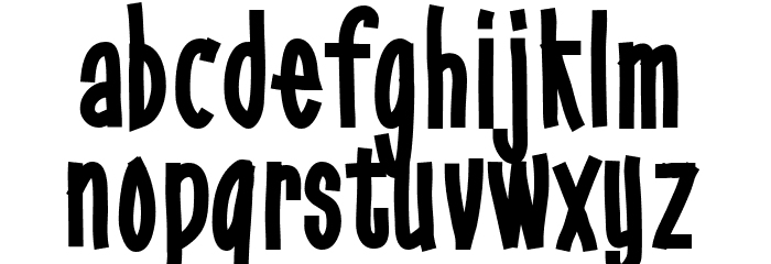 Gobbledegook Font LOWERCASE