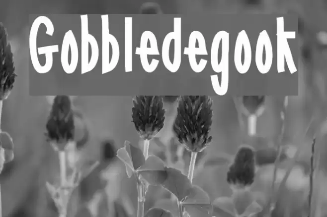 Gobbledegook Polices examples