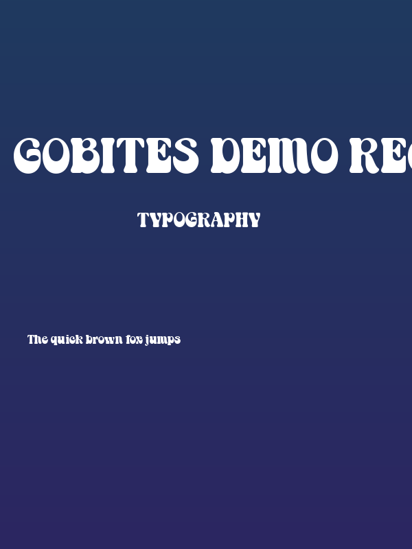 Gobites DEMO Regular Poster