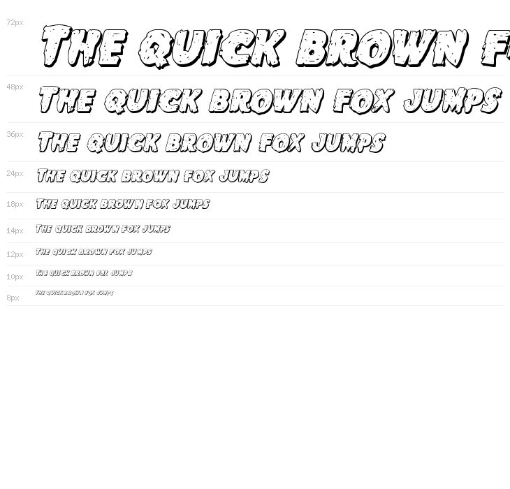 Goblin Creek 3D Italic Waterfall