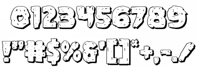Goblin Creek 3D Font OTHER CHARS