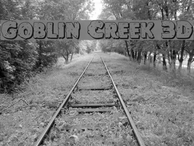 Goblin Creek 3D Font examples