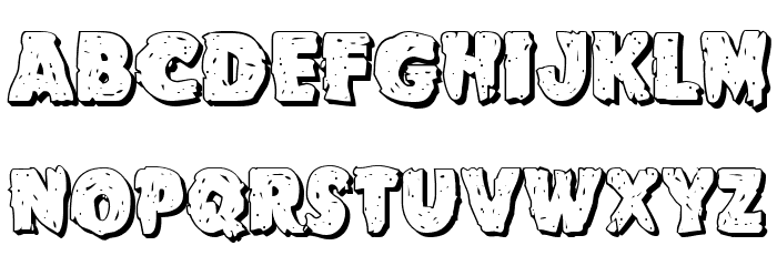 Goblin Creek 3D Font LOWERCASE