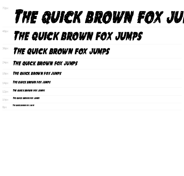 Goblin Creek Condensed Italic Waterfall