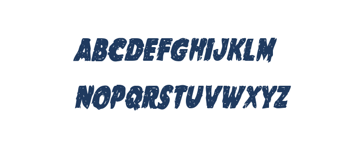 Goblin Creek Condensed Italic Lowercase
