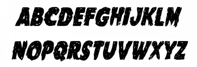 Goblin Creek Condensed Italic फ़ॉन्ट लोअरकेस