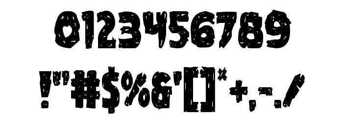 Goblin Creek Condensed Font OTHER CHARS