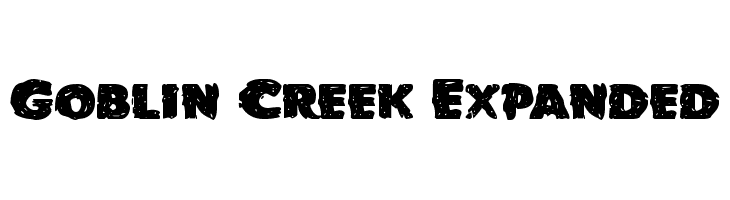Goblin Creek Expanded Font