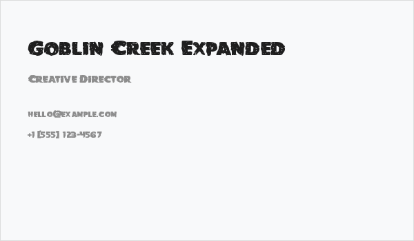 Goblin Creek Expanded Business Card
