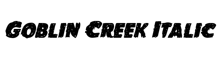 Goblin Creek Italic  Frei Schriftart Herunterladen