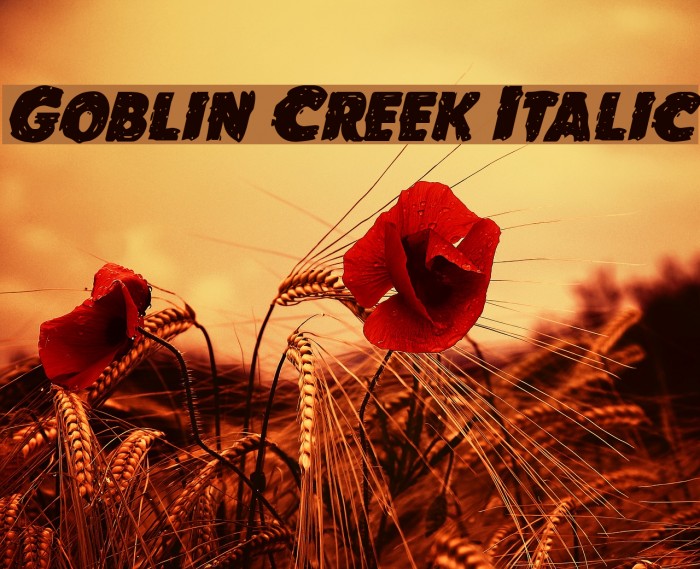 Goblin Creek Italic Example 1