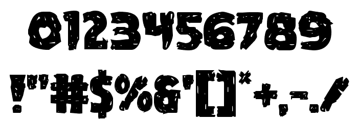 Goblin Creek Leaning Font OTHER CHARS