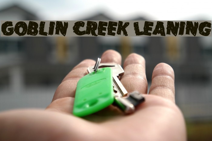 Goblin Creek Leaning Font examples