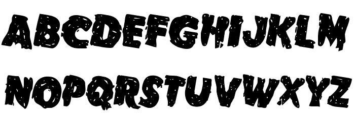 Goblin Creek Leaning Font LOWERCASE