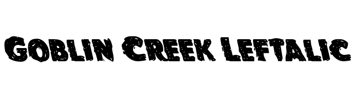 Goblin Creek Leftalic  les polices de caractères gratuit tlcharger