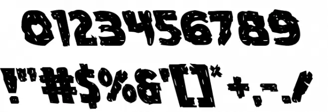 Goblin Creek Leftalic Font OTHER CHARS