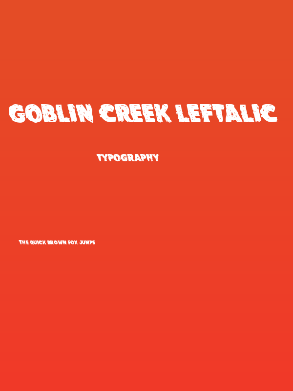 Goblin Creek Leftalic Poster
