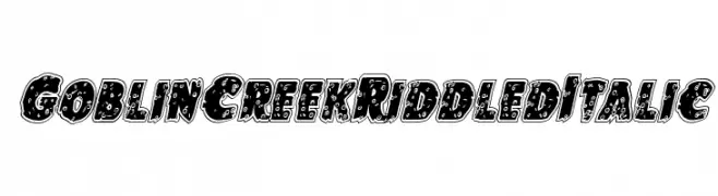 Goblin Creek Riddled Italic Fuentes