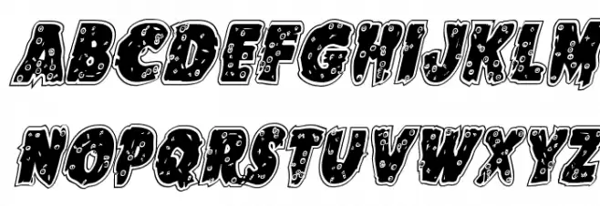 Goblin Creek Riddled Italic Fuentes MAYÚSCULAS