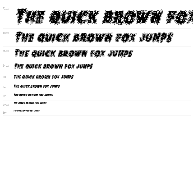 Goblin Creek Riddled Italic Waterfall