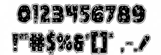 Goblin Creek Riddled Font OTHER CHARS