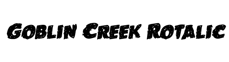 Goblin Creek Rotalic Font