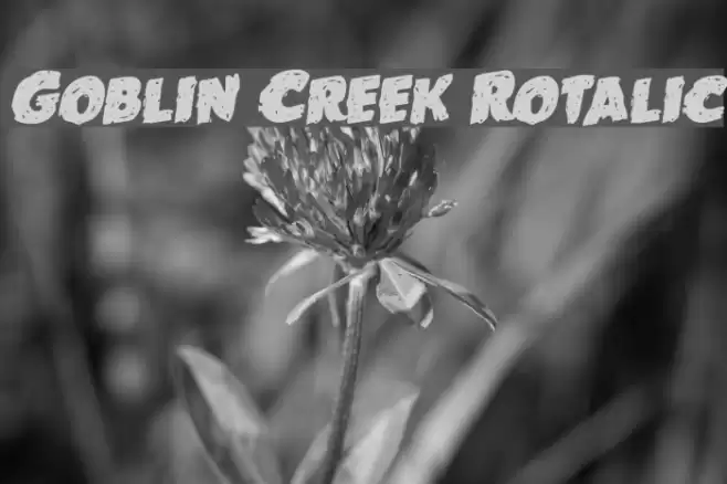 Goblin Creek Rotalic Font examples
