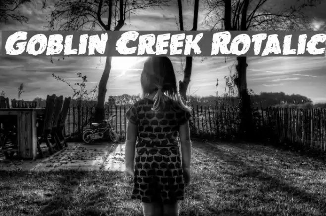 Goblin Creek Rotalic Font examples