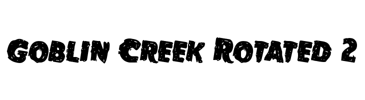 Goblin Creek Rotated 2 Font
