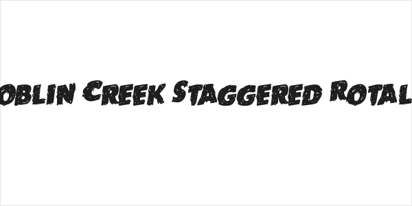 Goblin Creek Staggered Rotalic Logo
