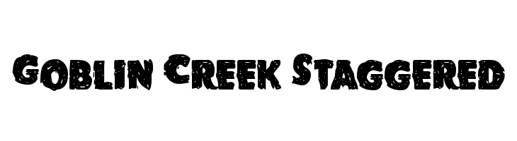 Goblin Creek Staggered Font