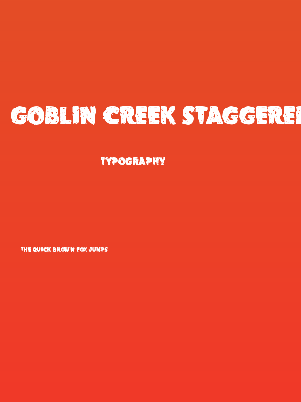 Goblin Creek Staggered Poster